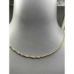 14k Yellow Gold Chain Necklace 17”  1.82g